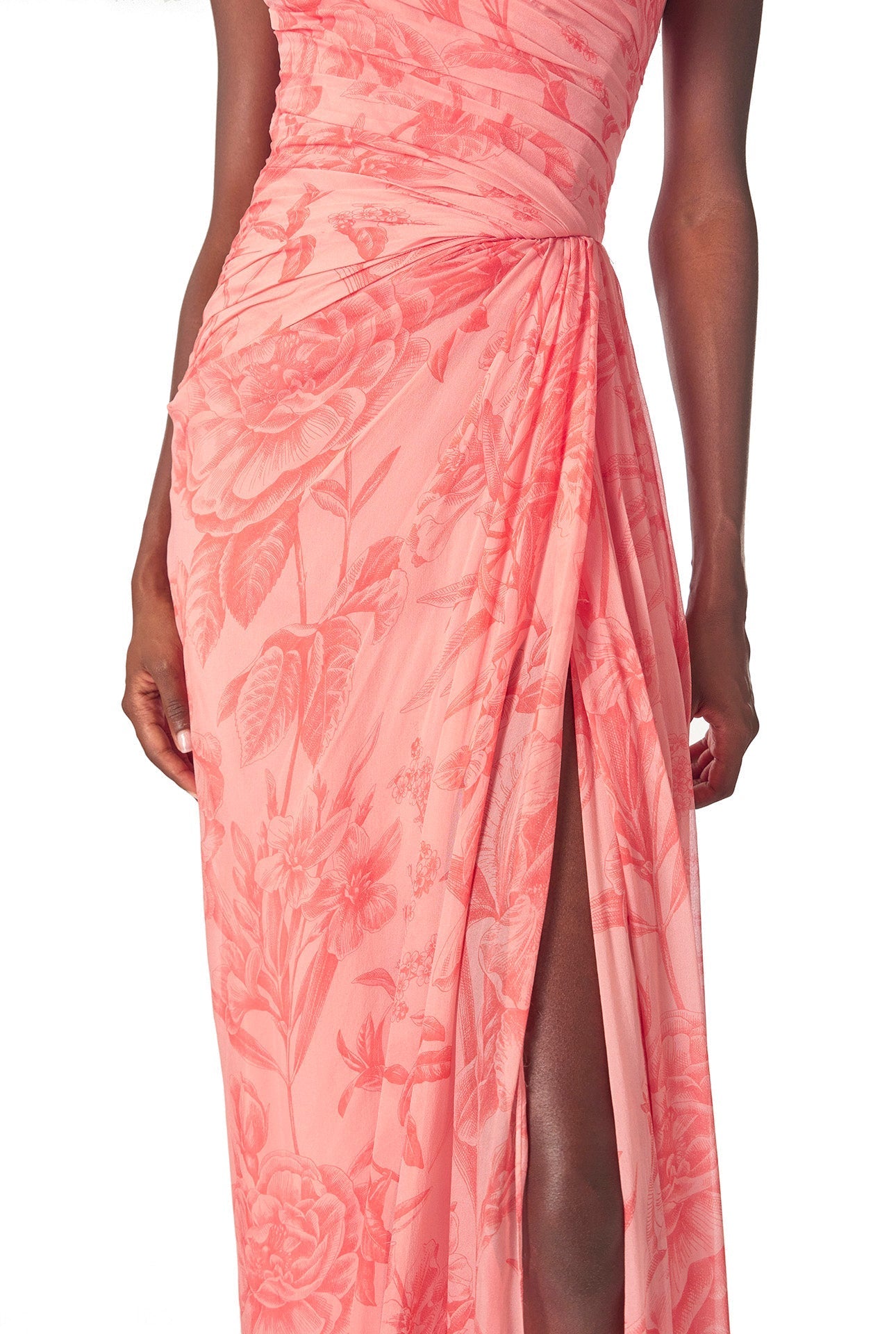 Tropical Rose Scarf Dress