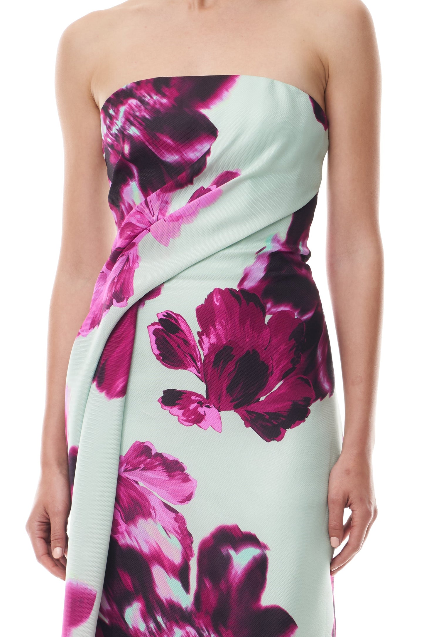 Electric Bloom Column Dress