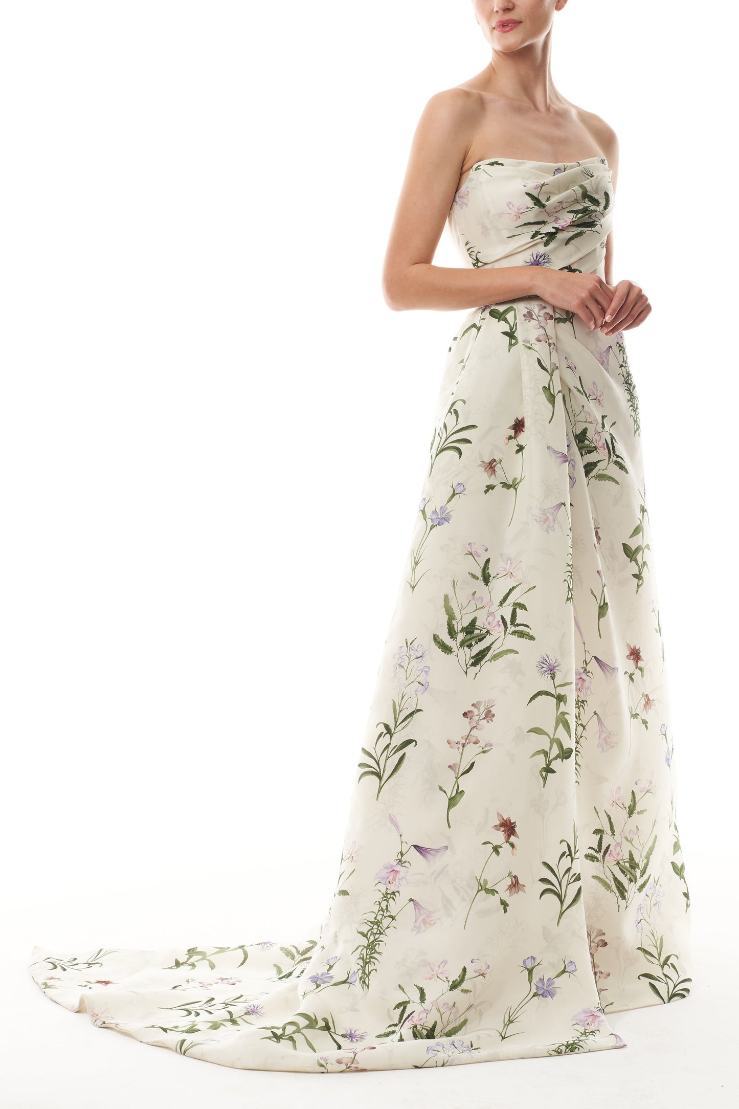 Gazar Bolero Draped Dress