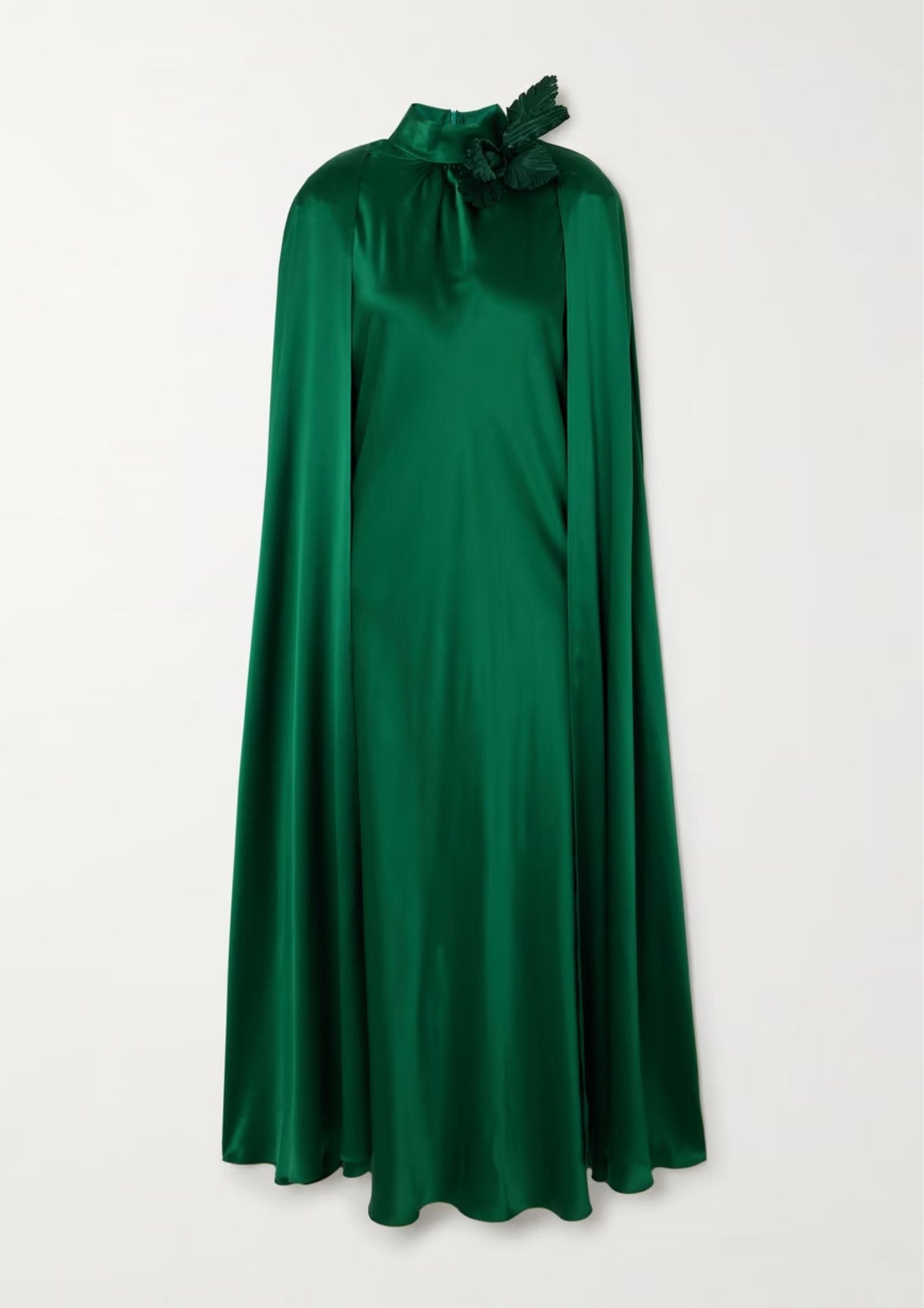 Cape Satin Gown