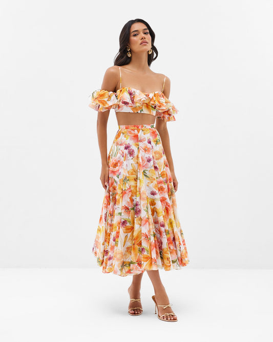 Tuscan Sun Zinnia Top