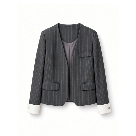 The Camille Pinstripe Set