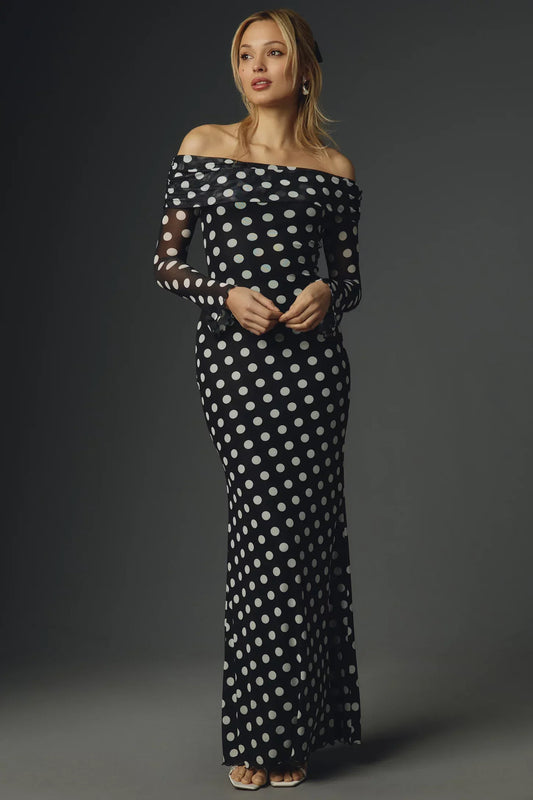 Polka Maxi Dress