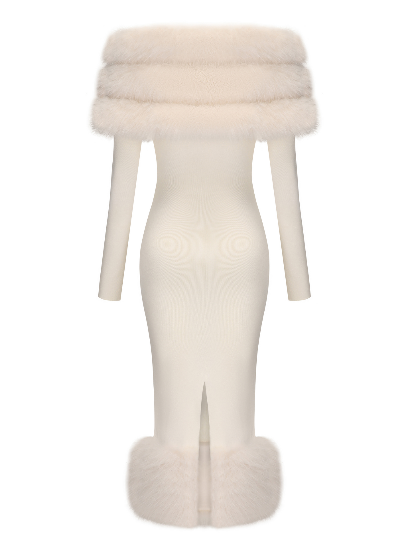 Mila Fur Midi Dress