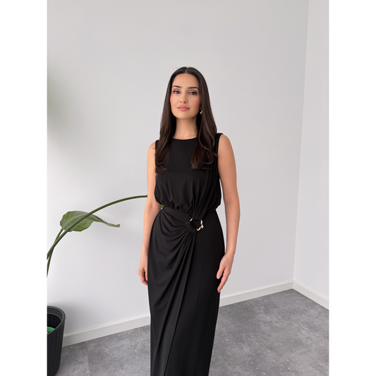Muse Draped Midi Dress