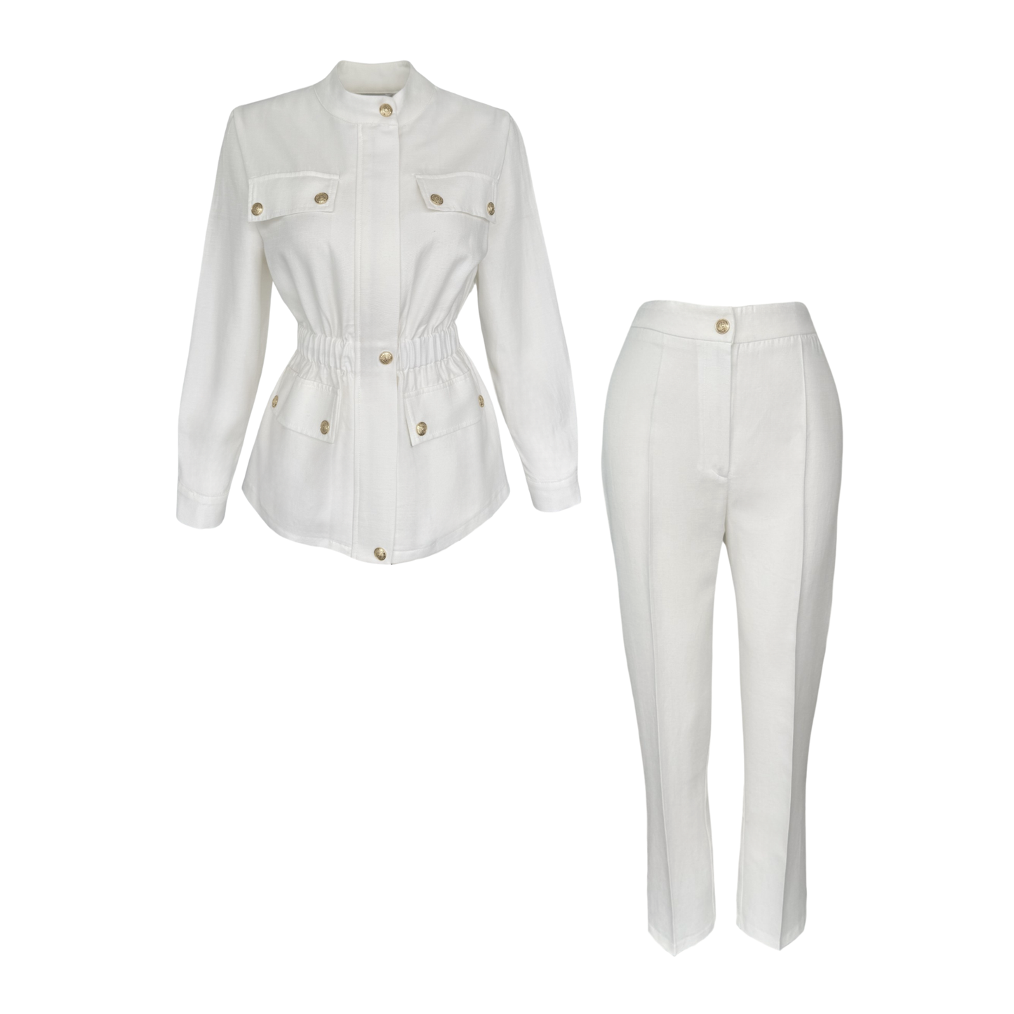 River Gold Buttoned Set