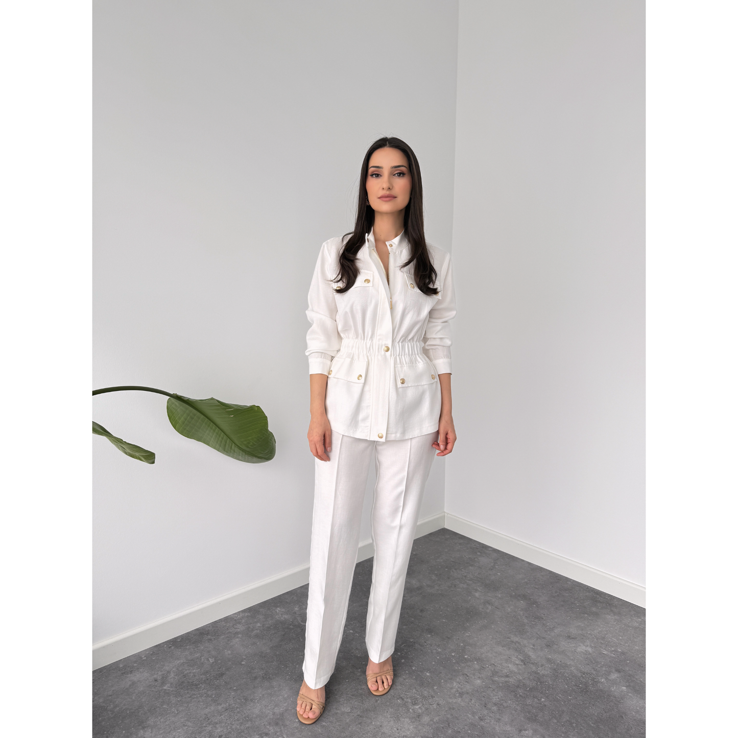 River Gold Buttoned Set