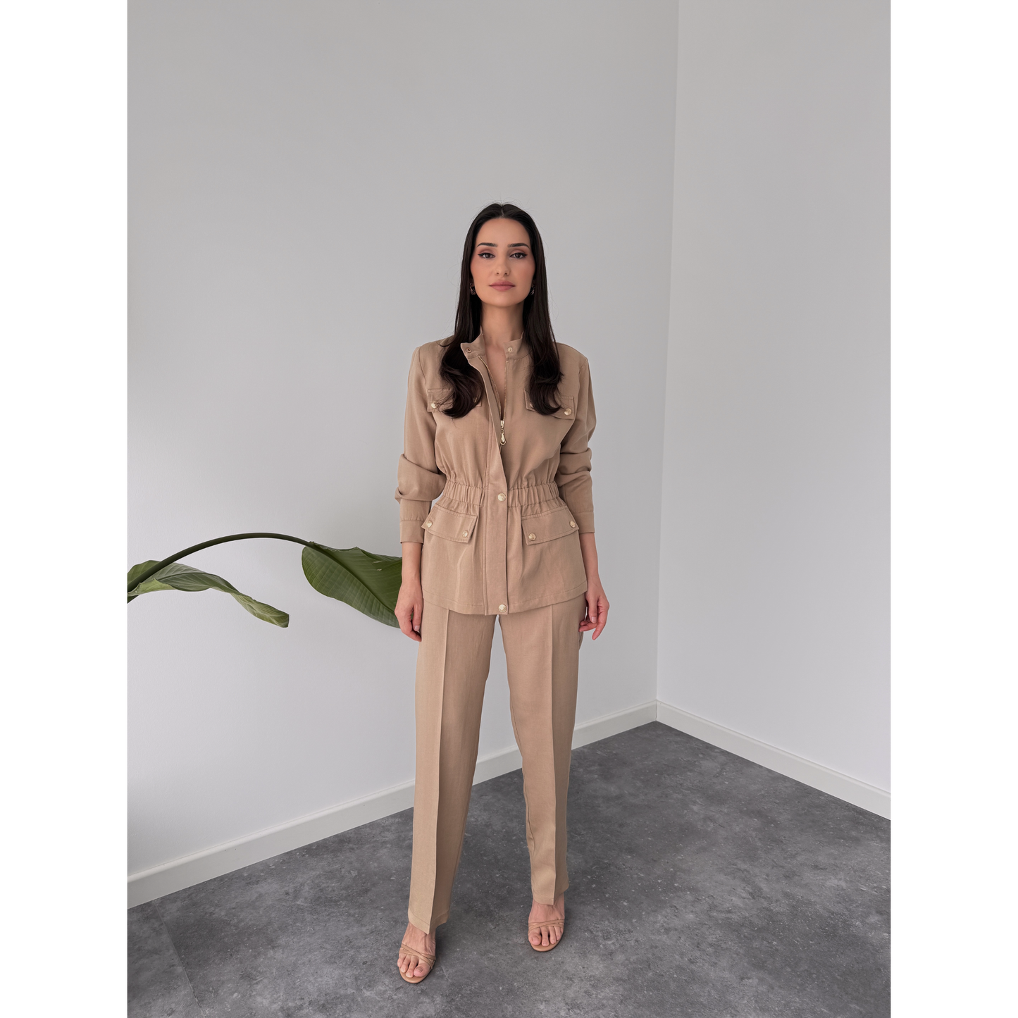 River Gold Buttoned Set