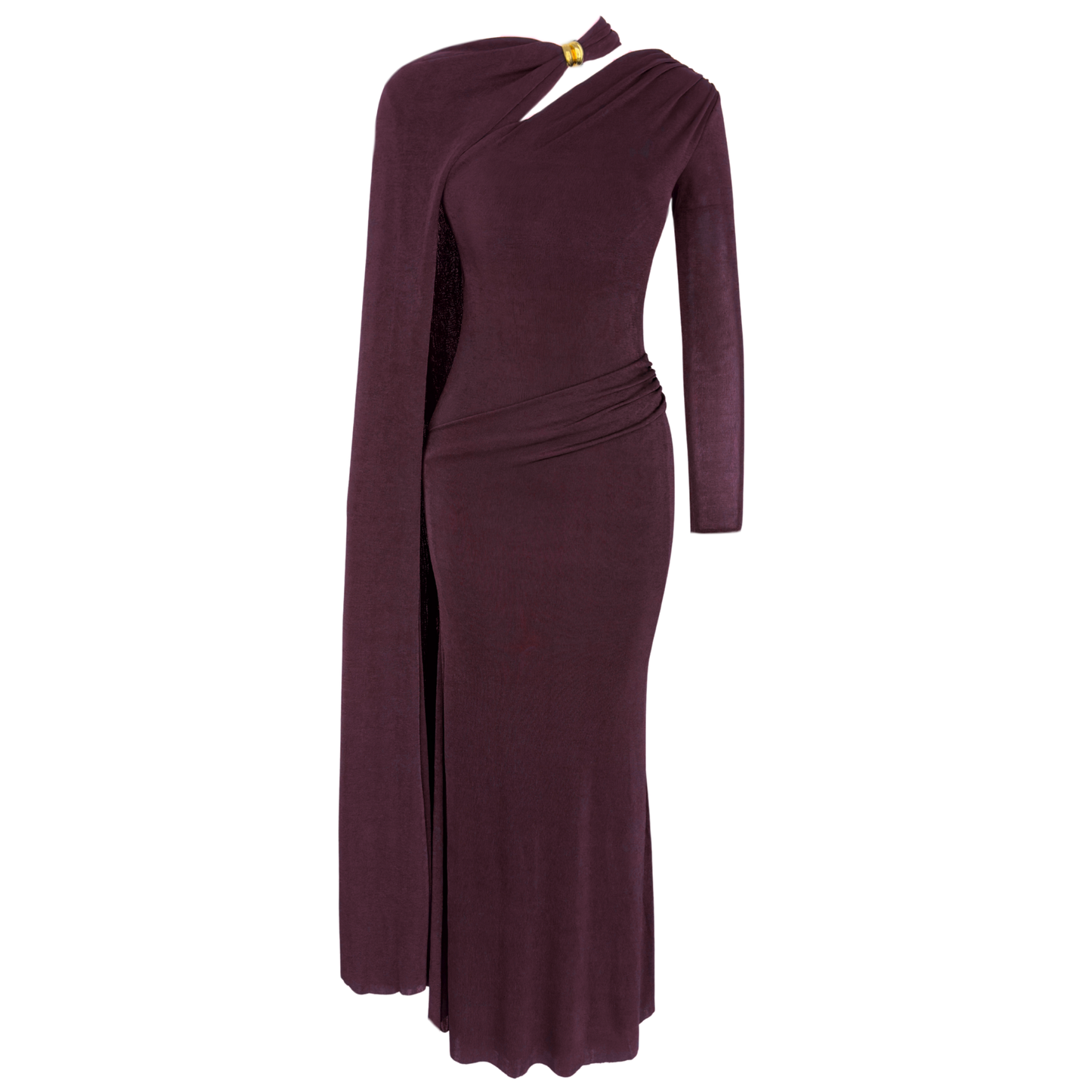 Damson Cape Gown