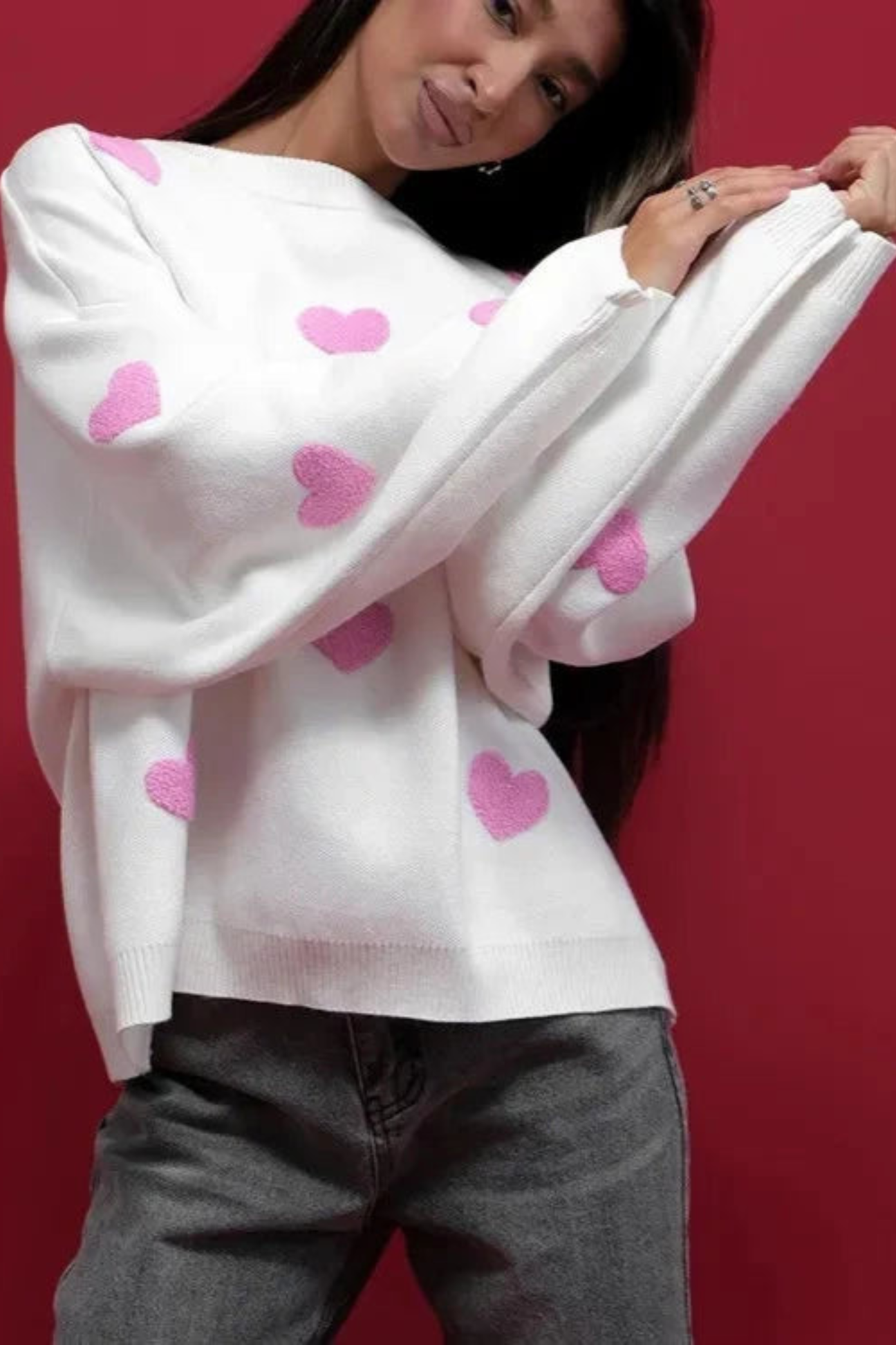 Heartfelt Winter Top