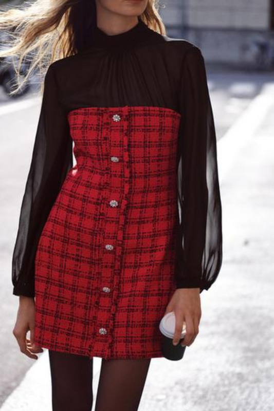 Textured Harmony Dress