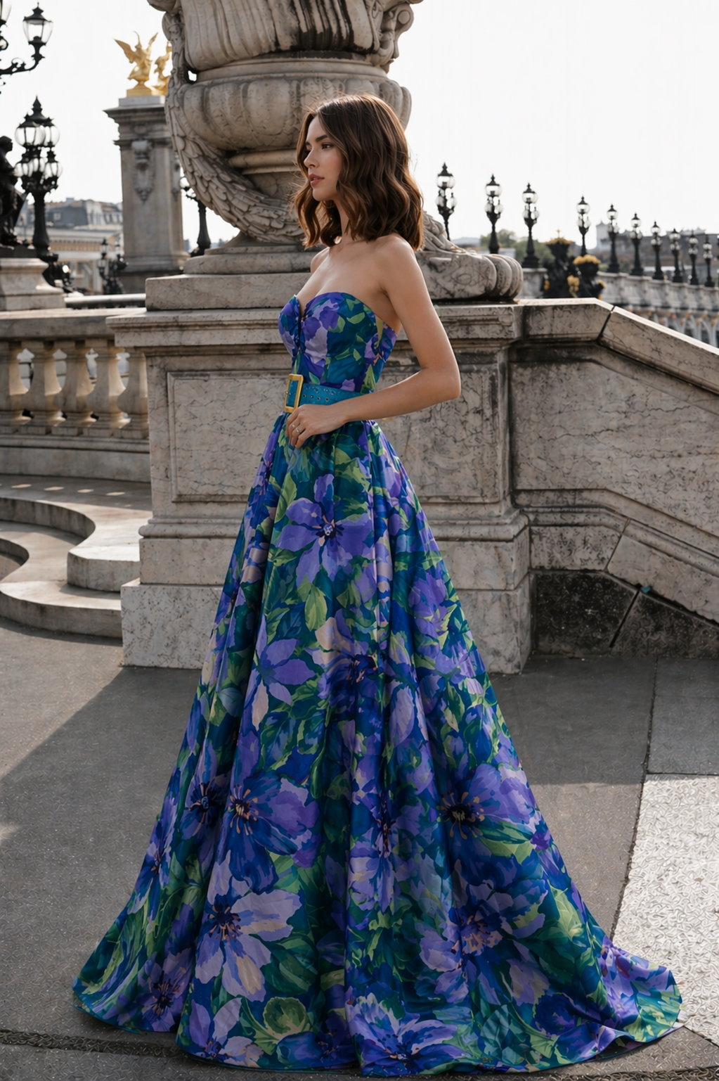 Azure Jardin Gown