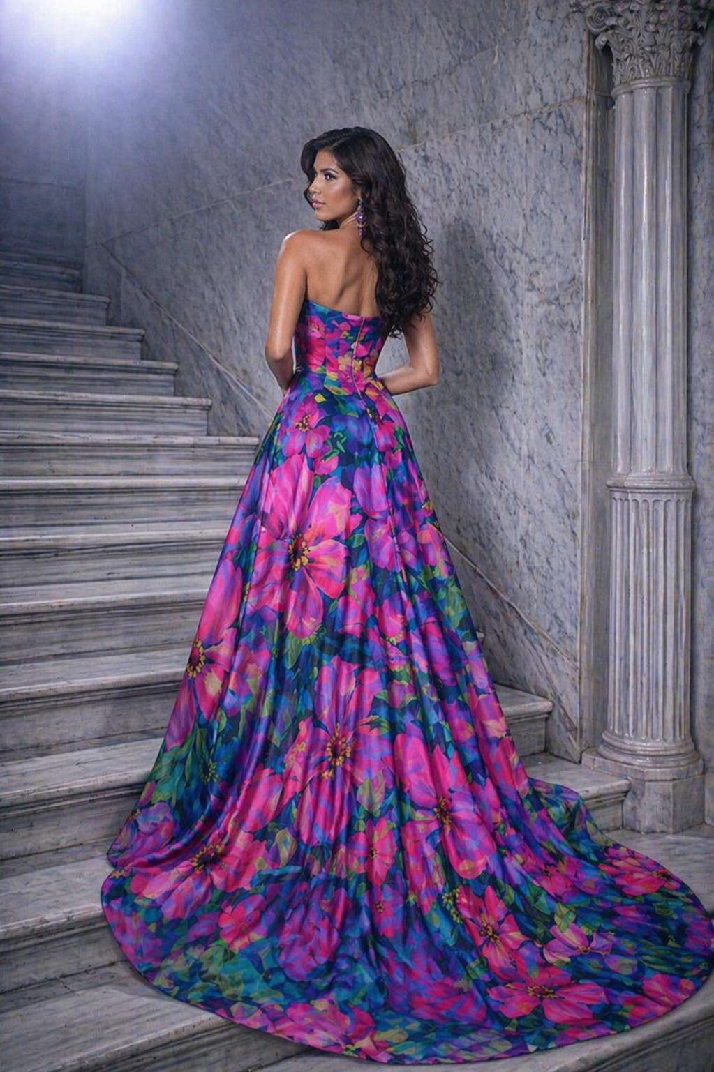 Fuchsia Jardin Ball Gown