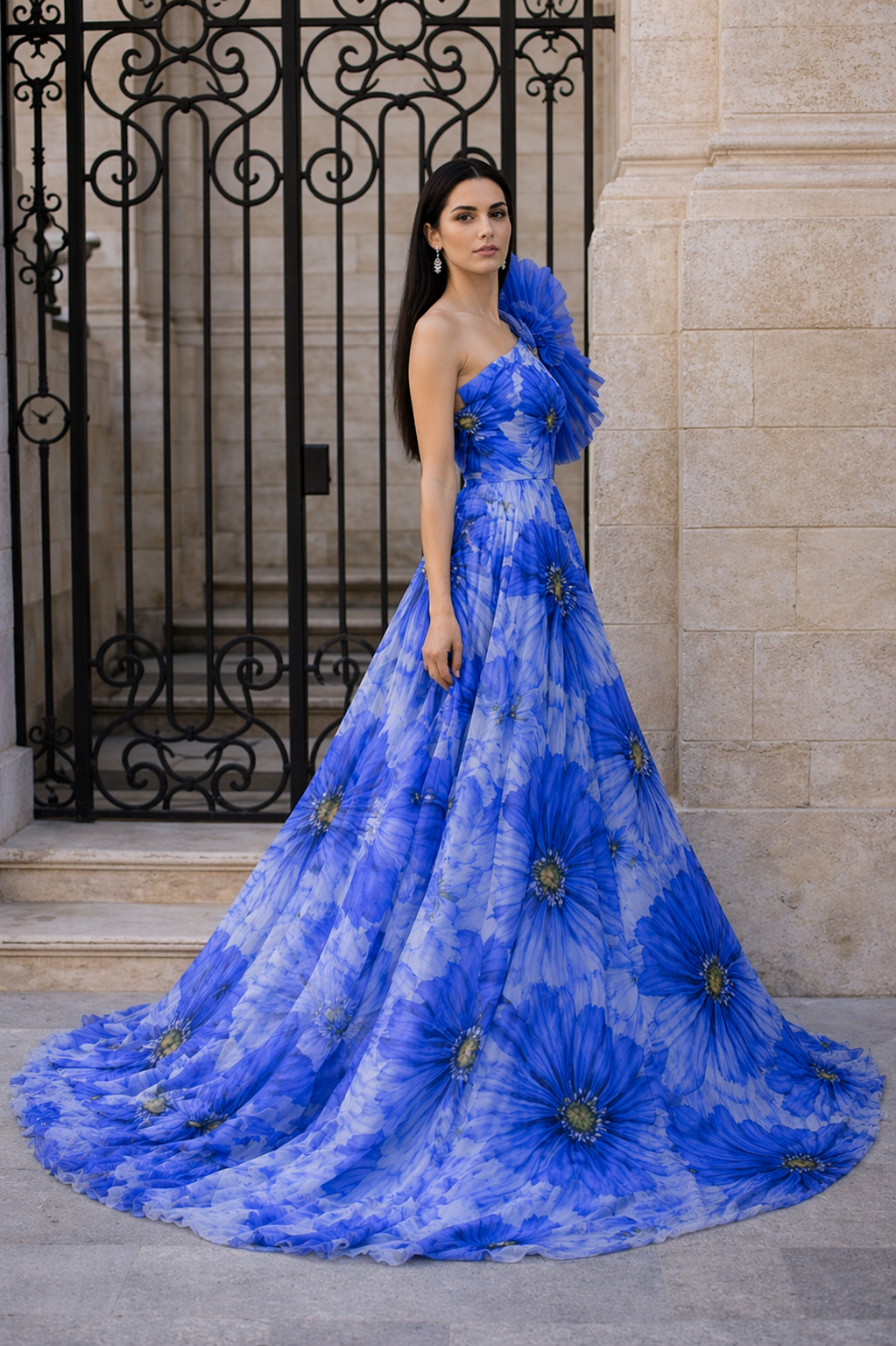 Azure Fantasy Gala Gown