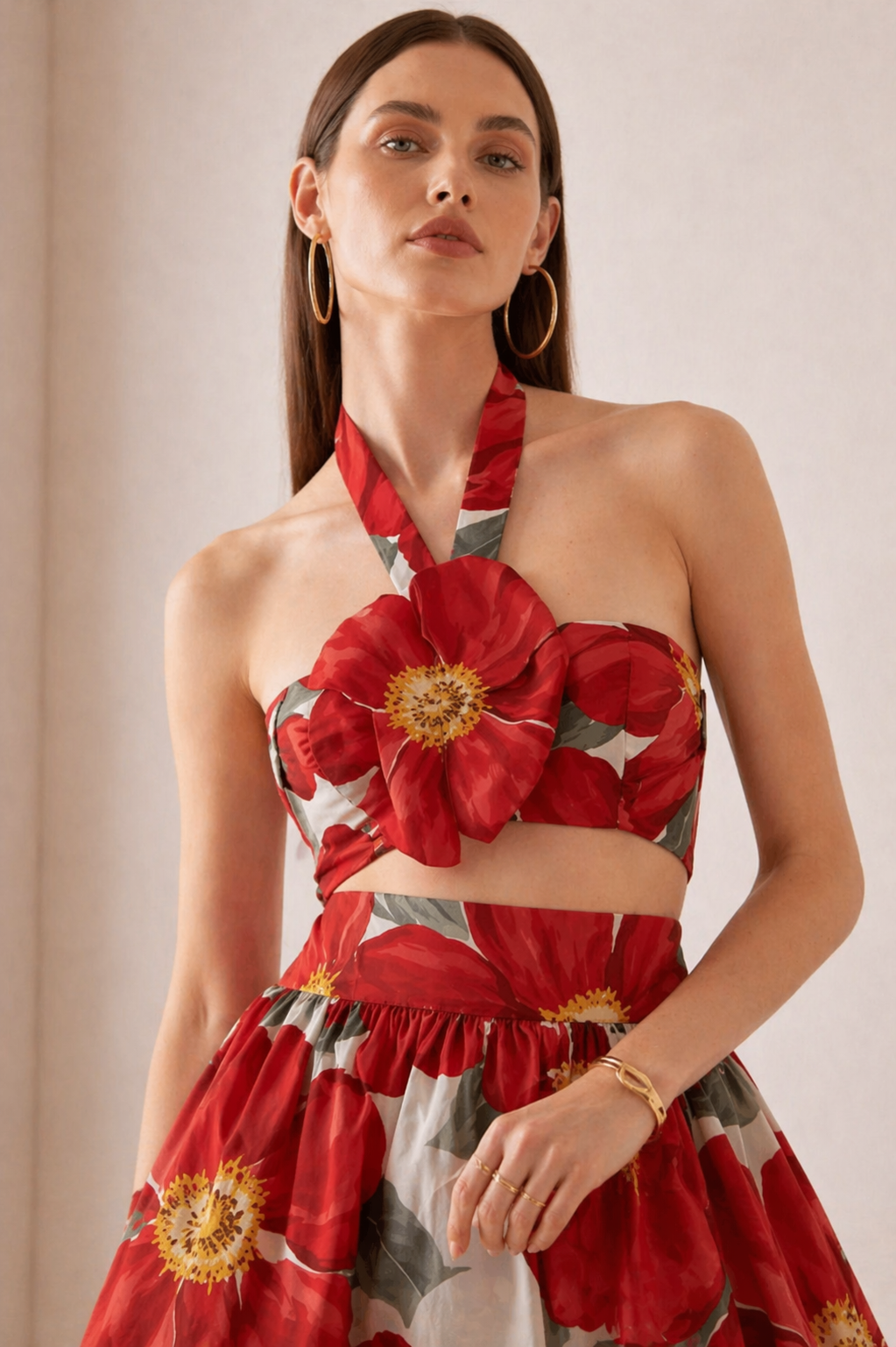 Scarlet Bloom Co-Ord Set