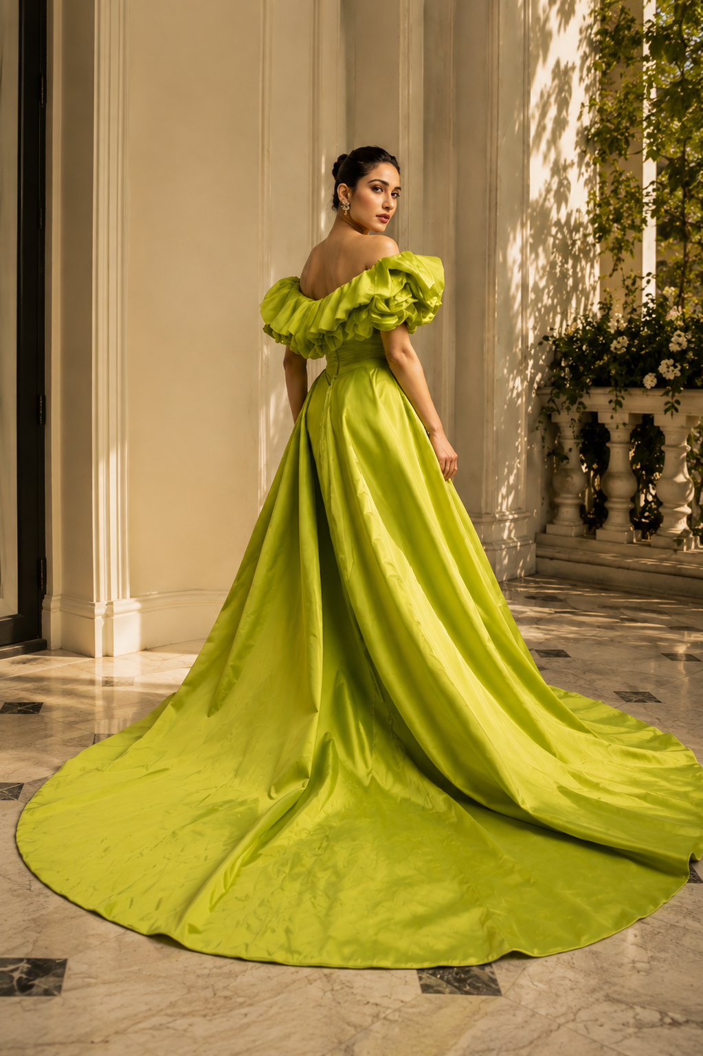 Lime Reverie Gown