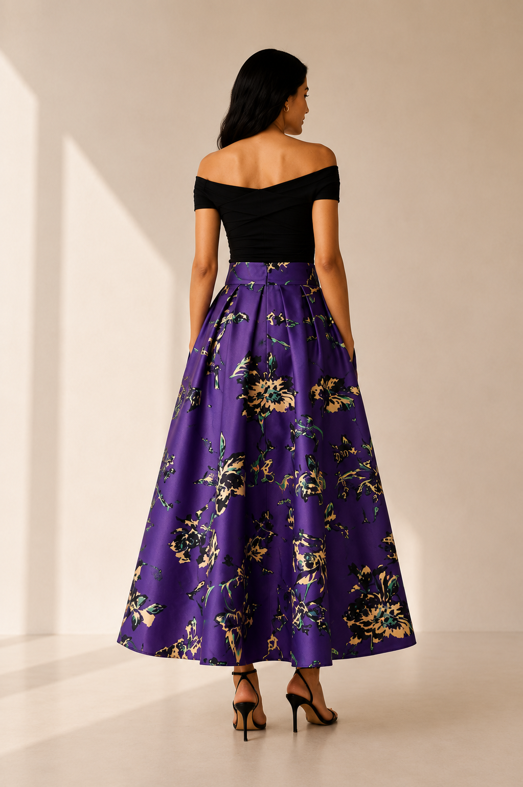 Violet Reverie Flare Skirt