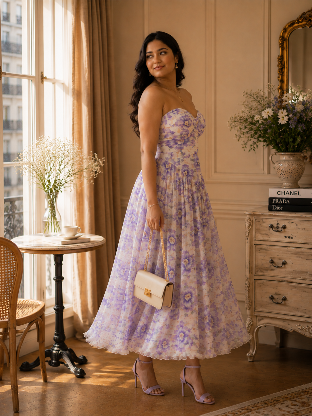 Parisian Lavender Muse Dress