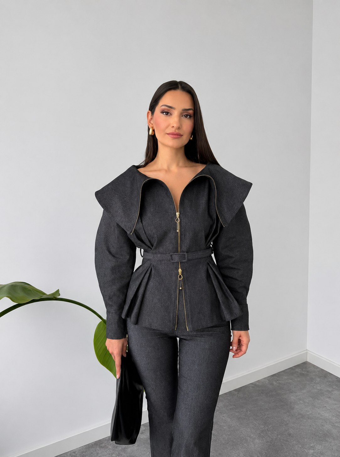 Aurora Zip Peplum Set
