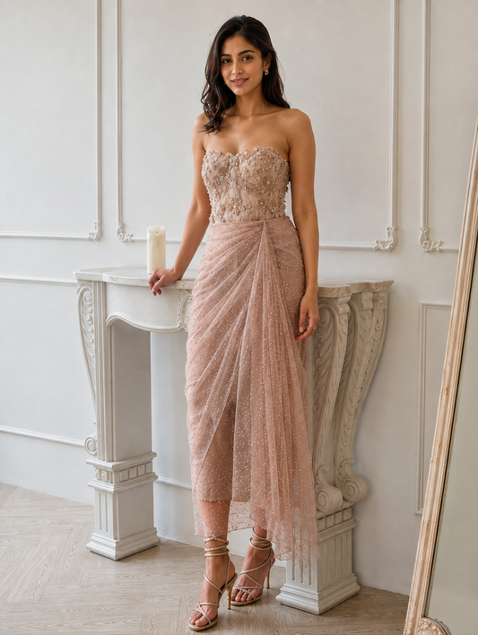 Aurora Embellished Corset Set
