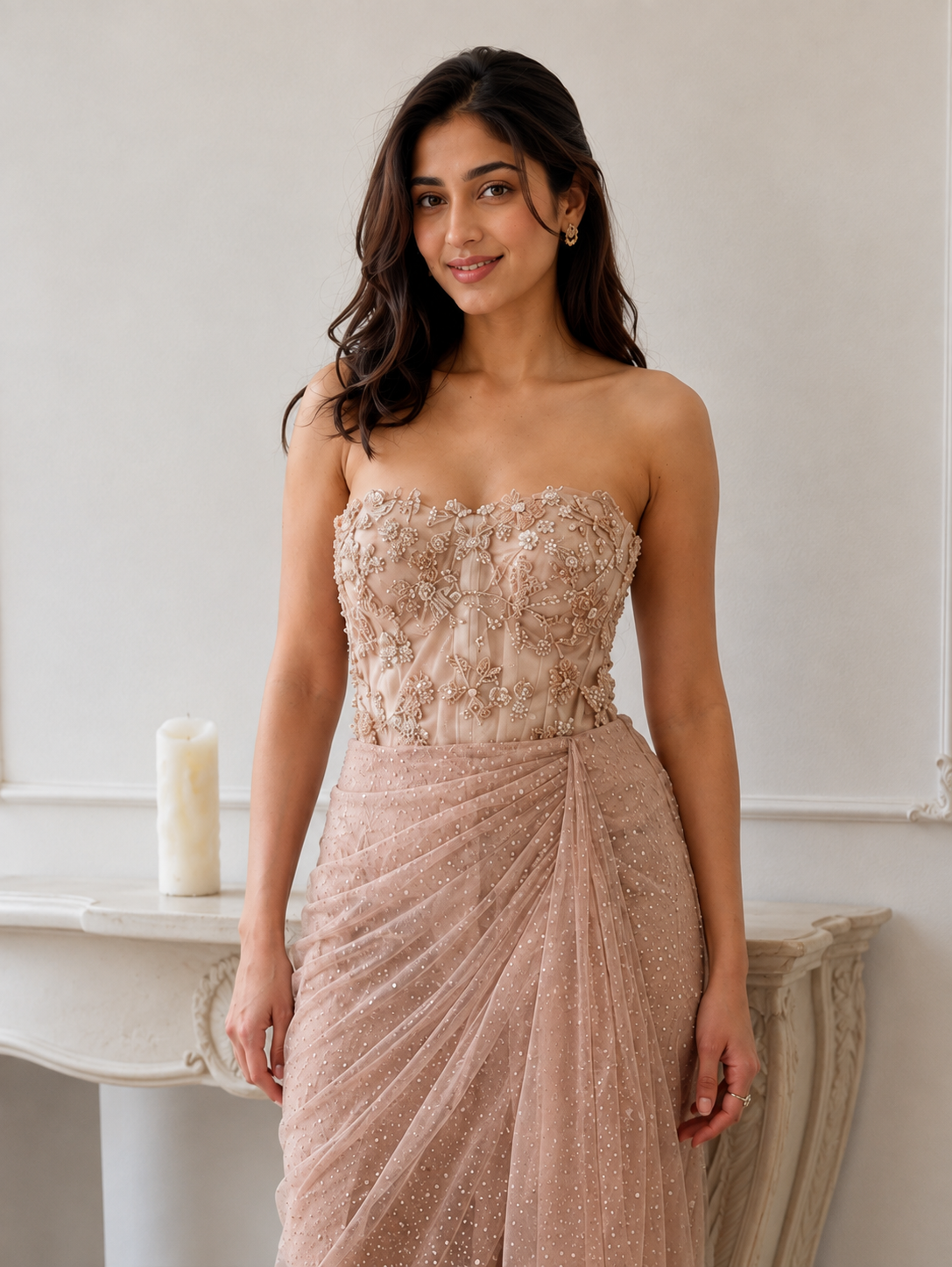 Aurora Embellished Corset Set