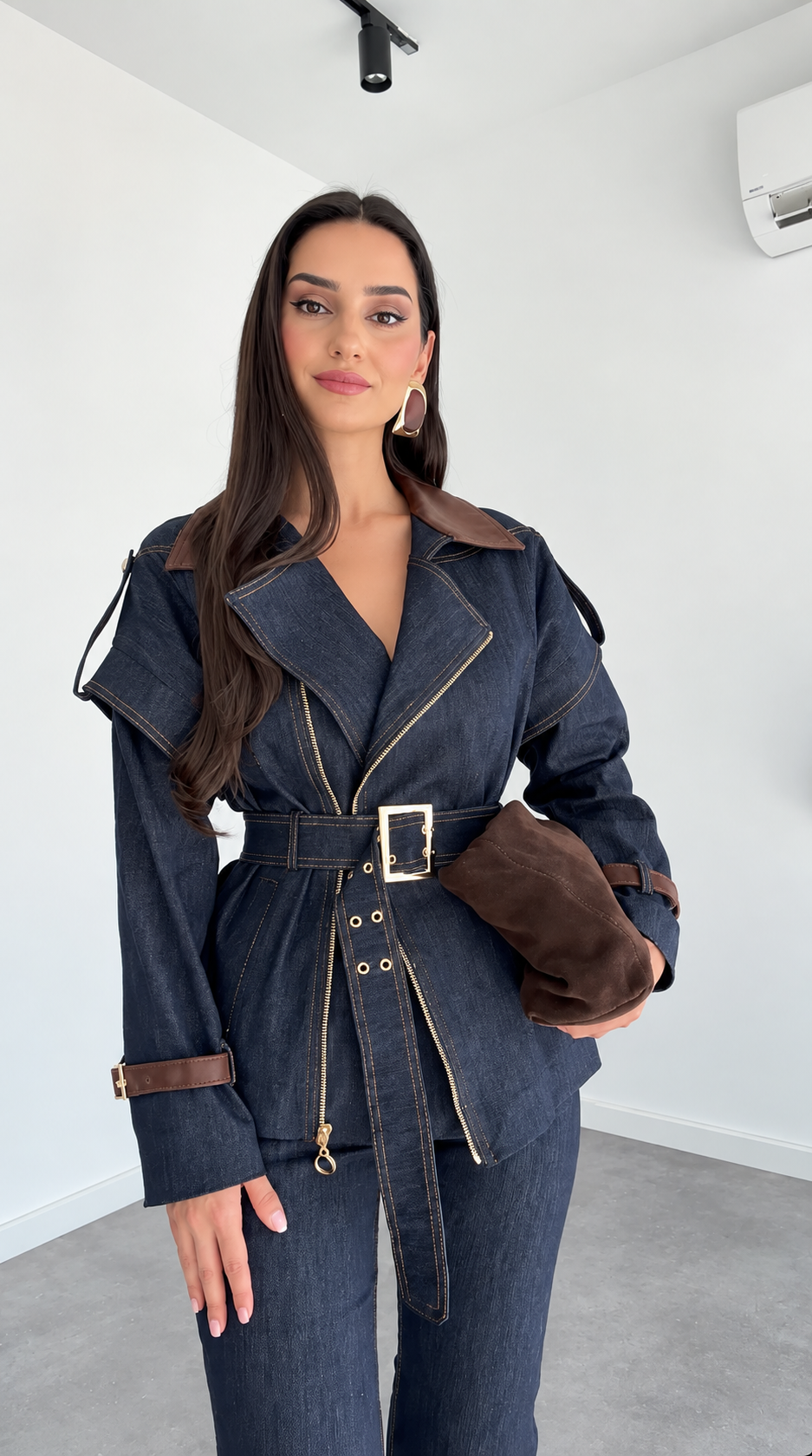 The Rivet Noir Denim Set