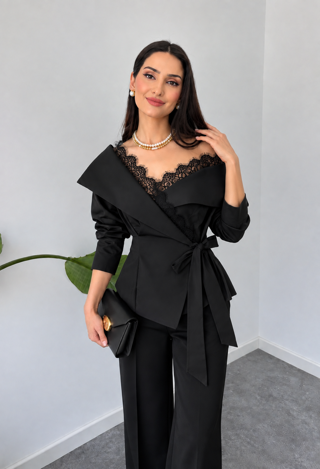 Serena Lace Wrap Shirt