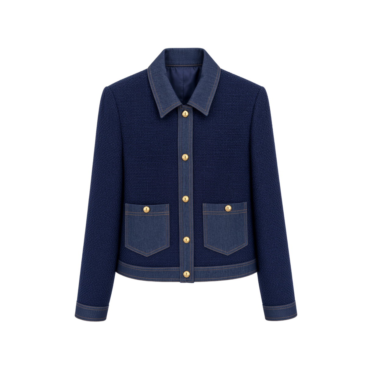 The Élan Tweed Denim Set