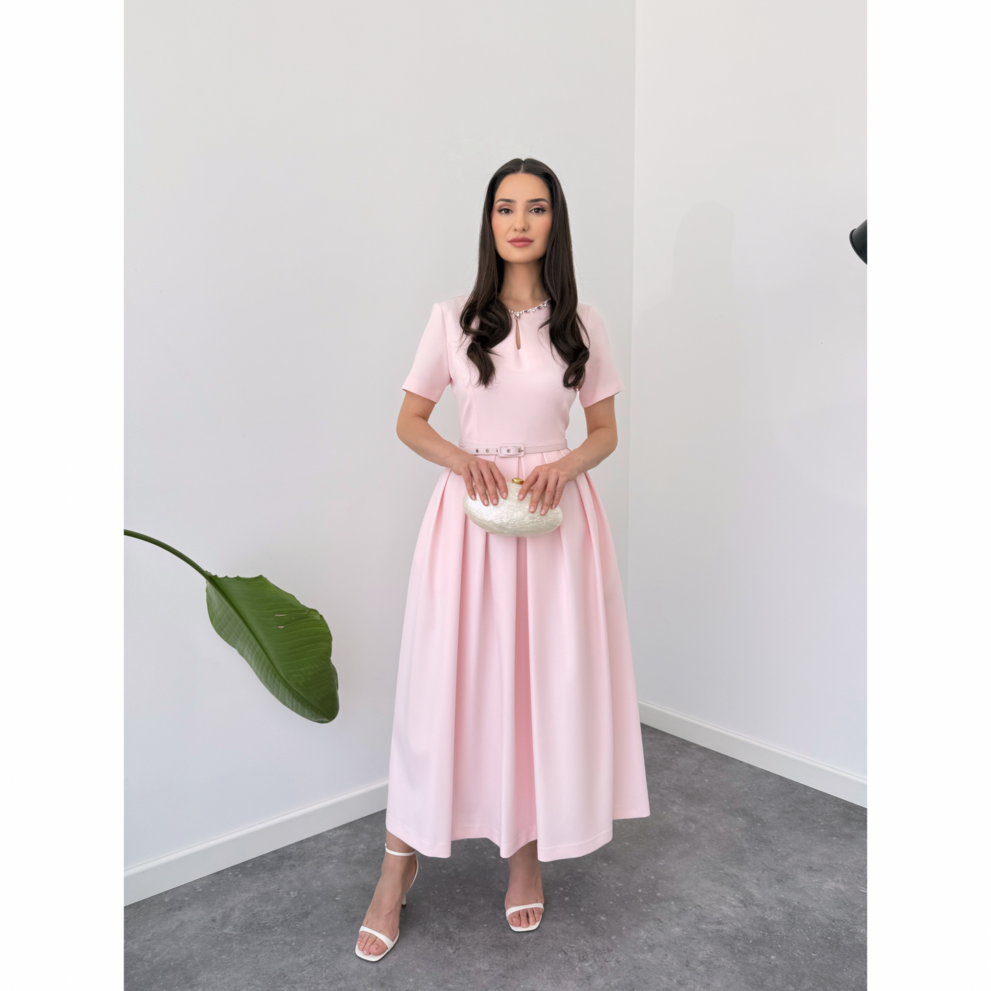 Blush Belle Midi Dress