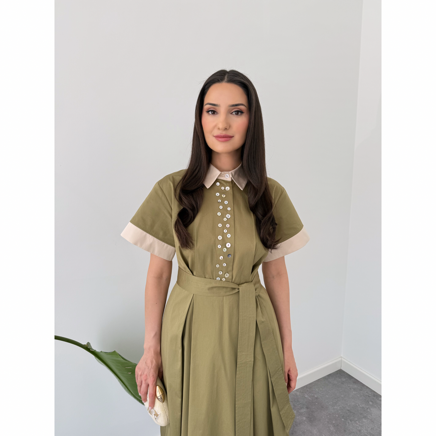 Modline Belted Midi Dress