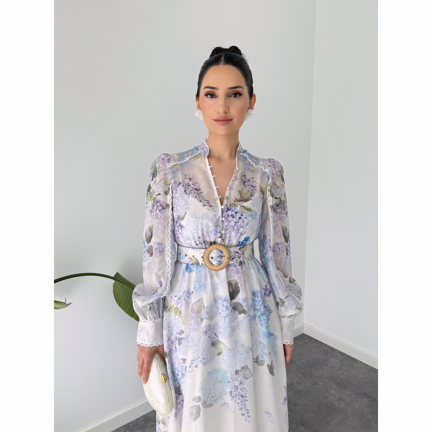 Whisper Floral Belted Dress