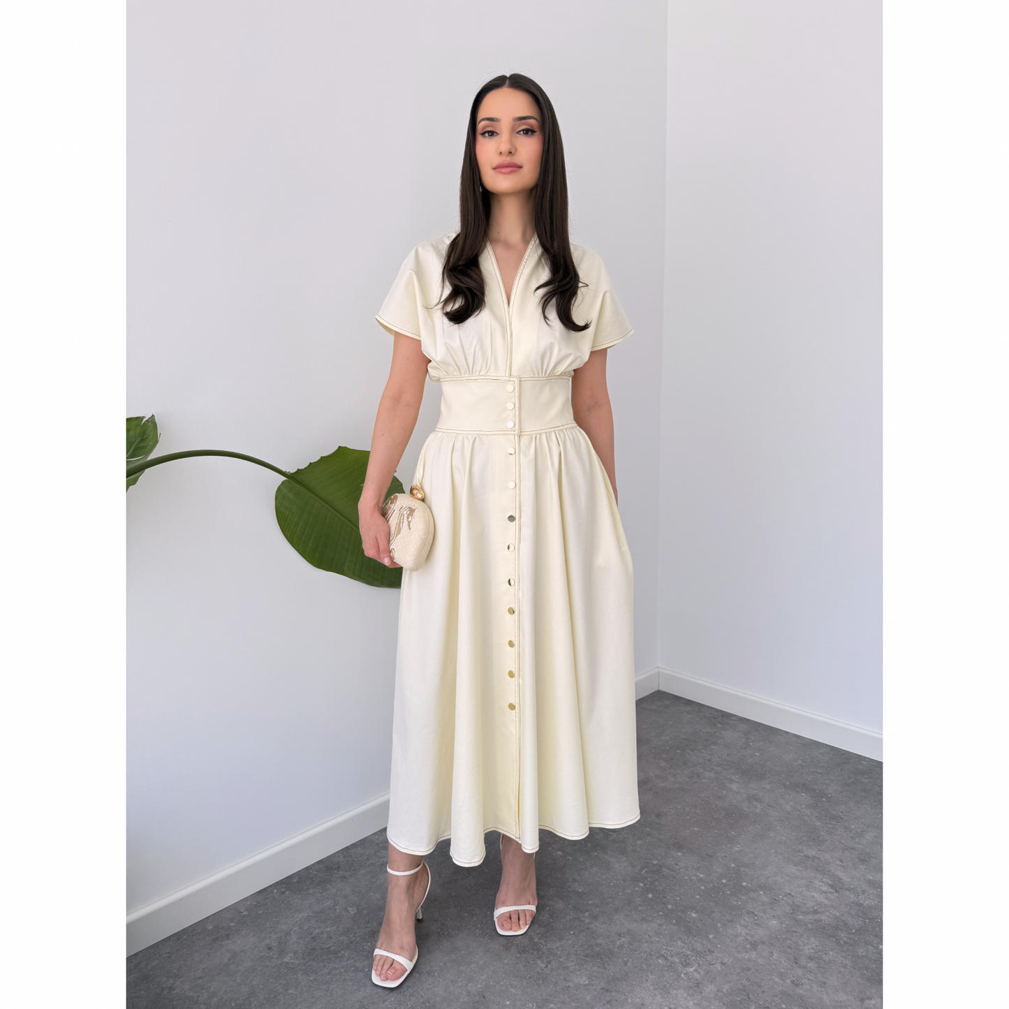 Emphasis Gabardine Dress