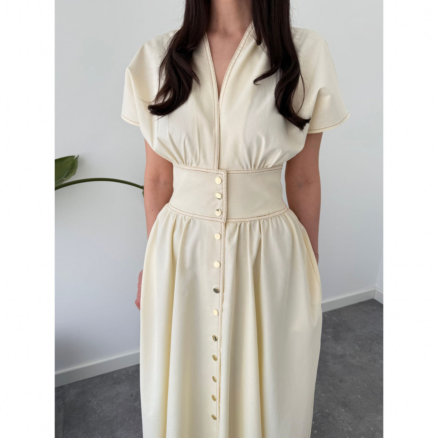 Emphasis Gabardine Dress