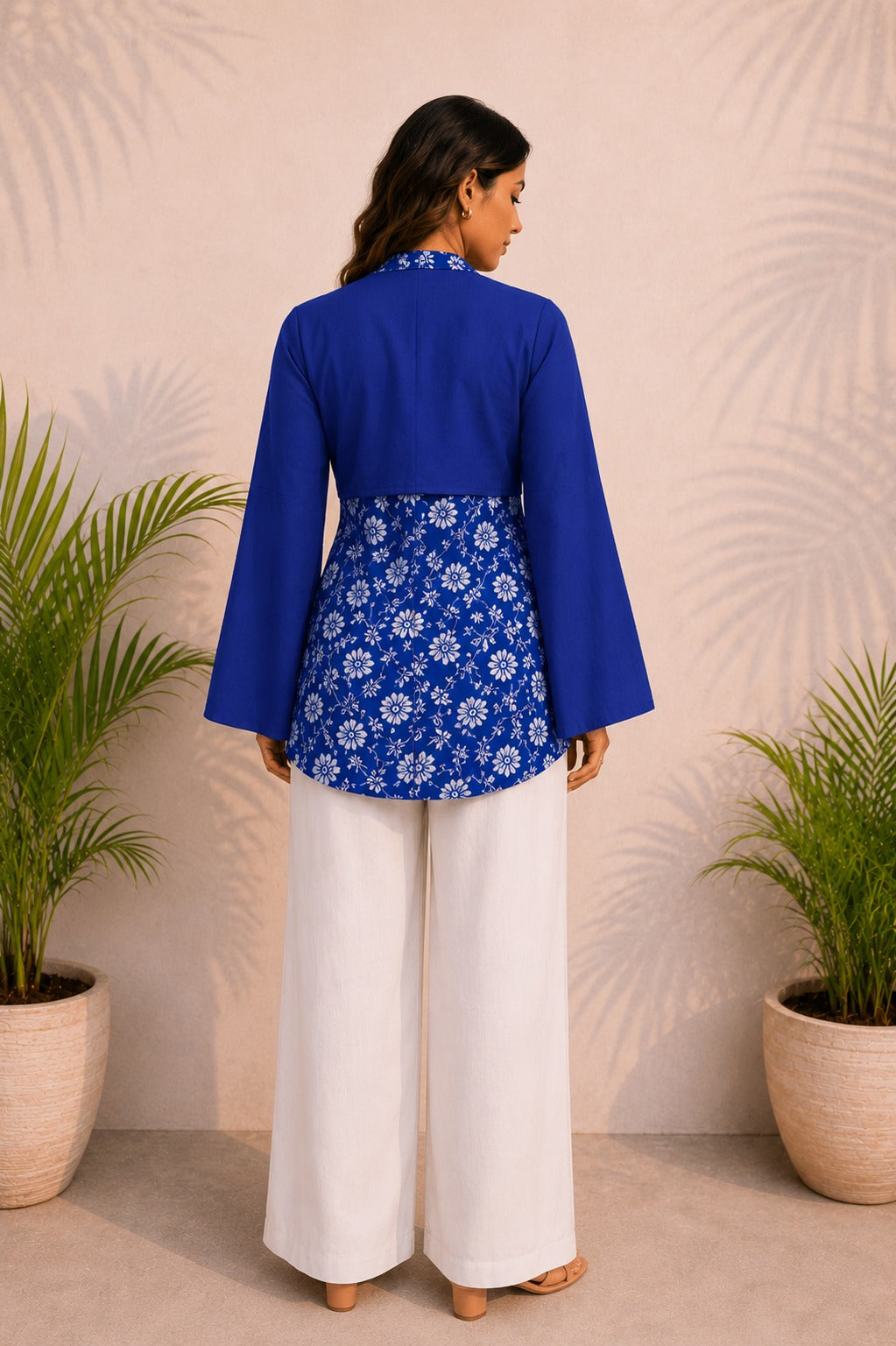 Indigo Bloom Kurti Set