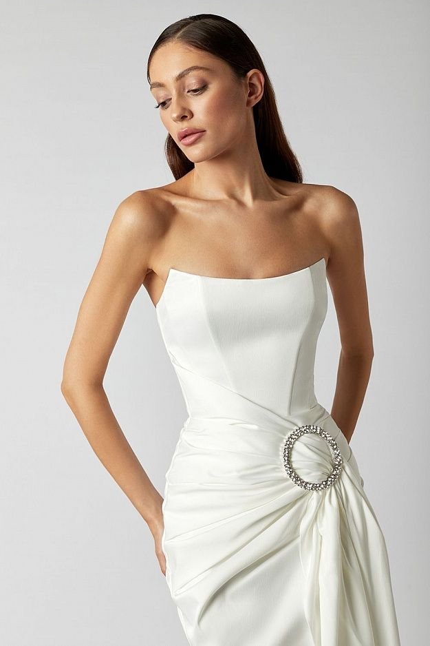 Regal Corset Wrap Dress