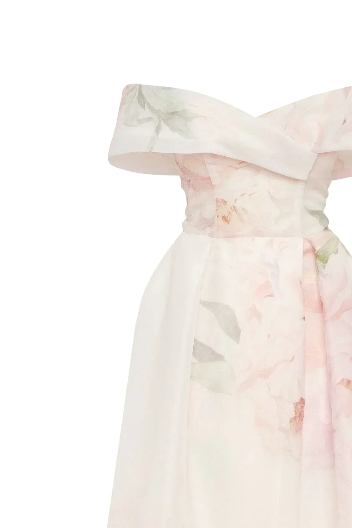 Refined Peony Off Shoulder Maxi Dress