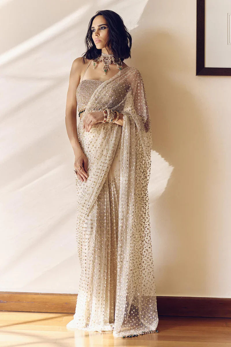 Aurora Gleam Saree