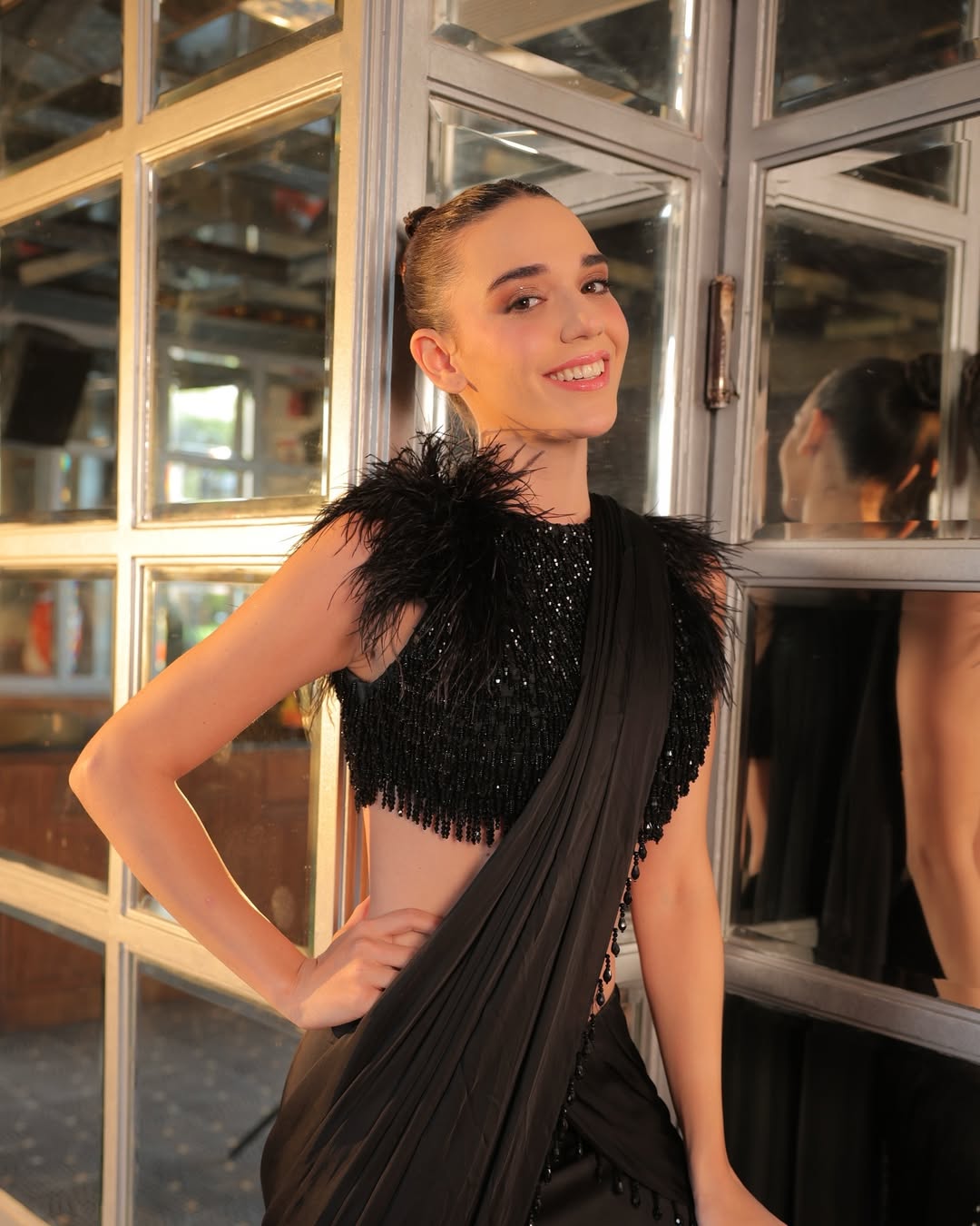 Midnight Obsidian Saree