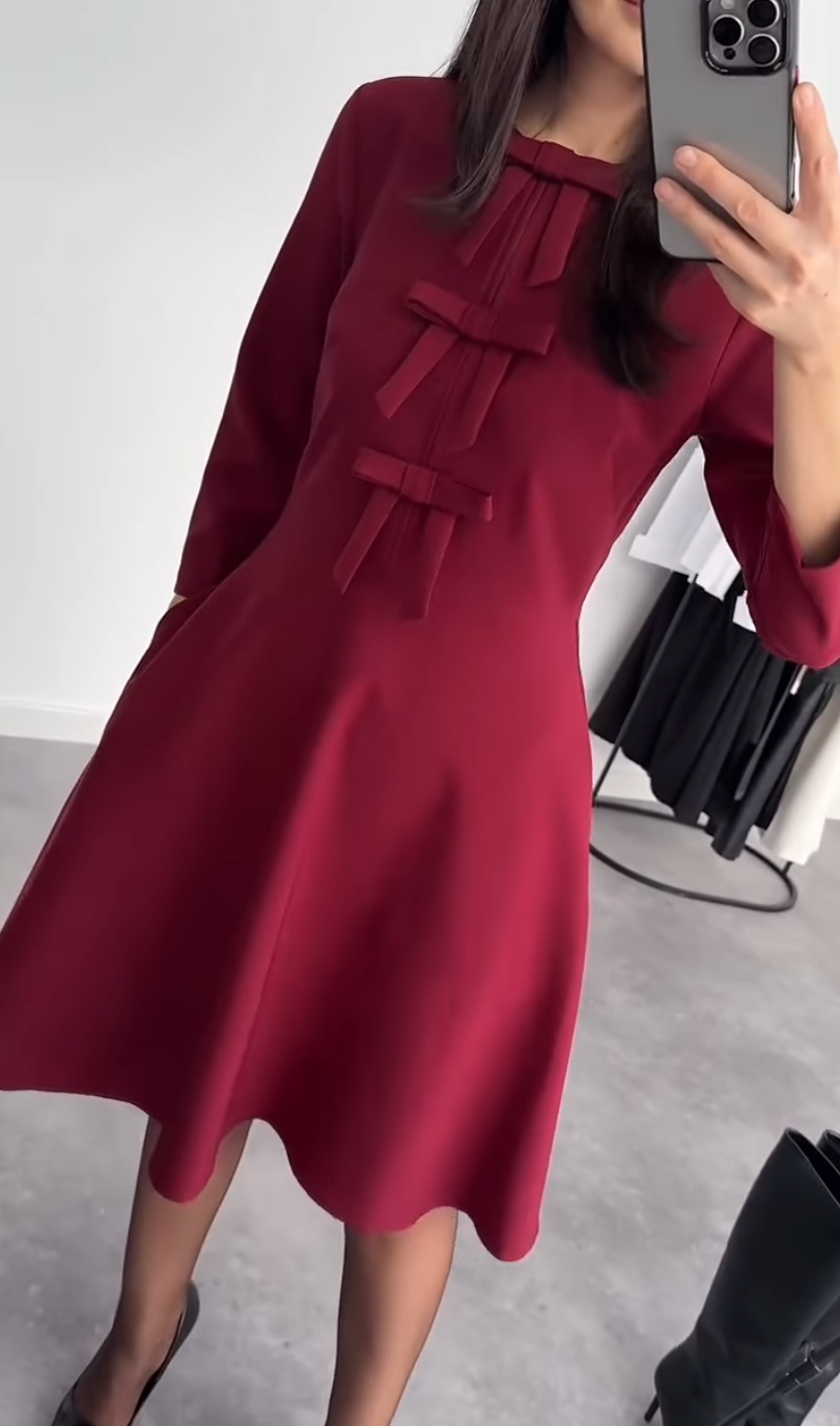 Bow Midi Dress