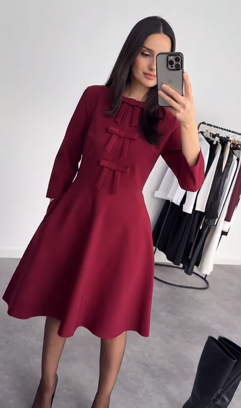 Bow Midi Dress