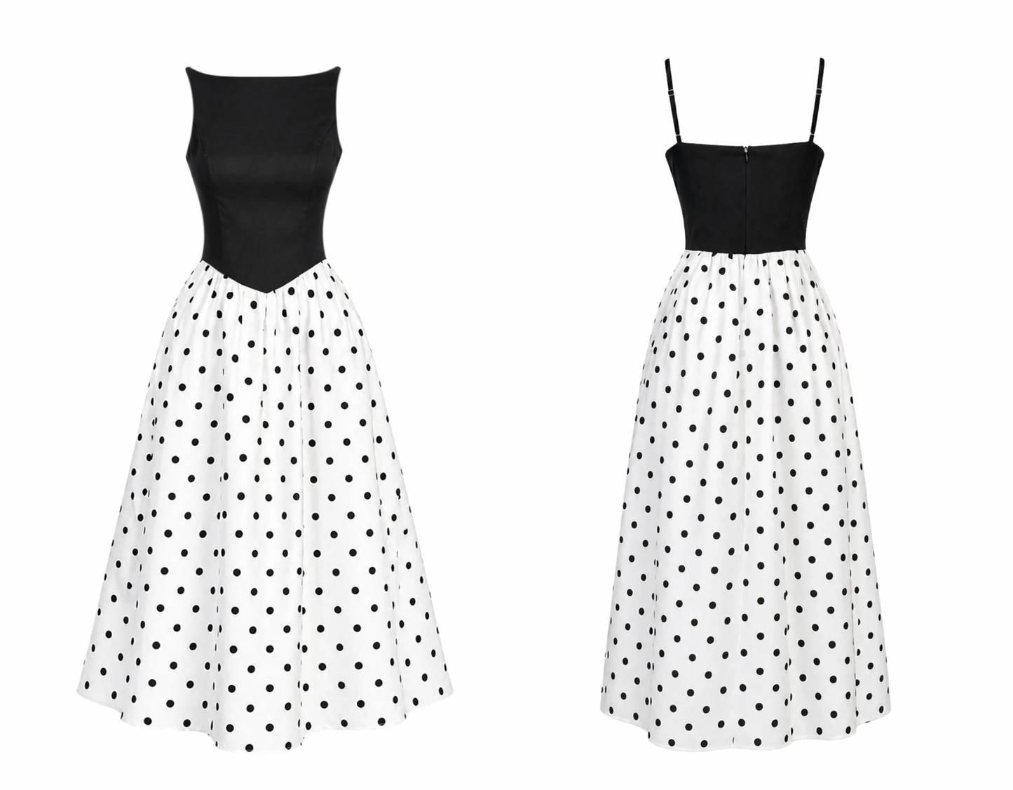 Midnight Polka Belle Dress