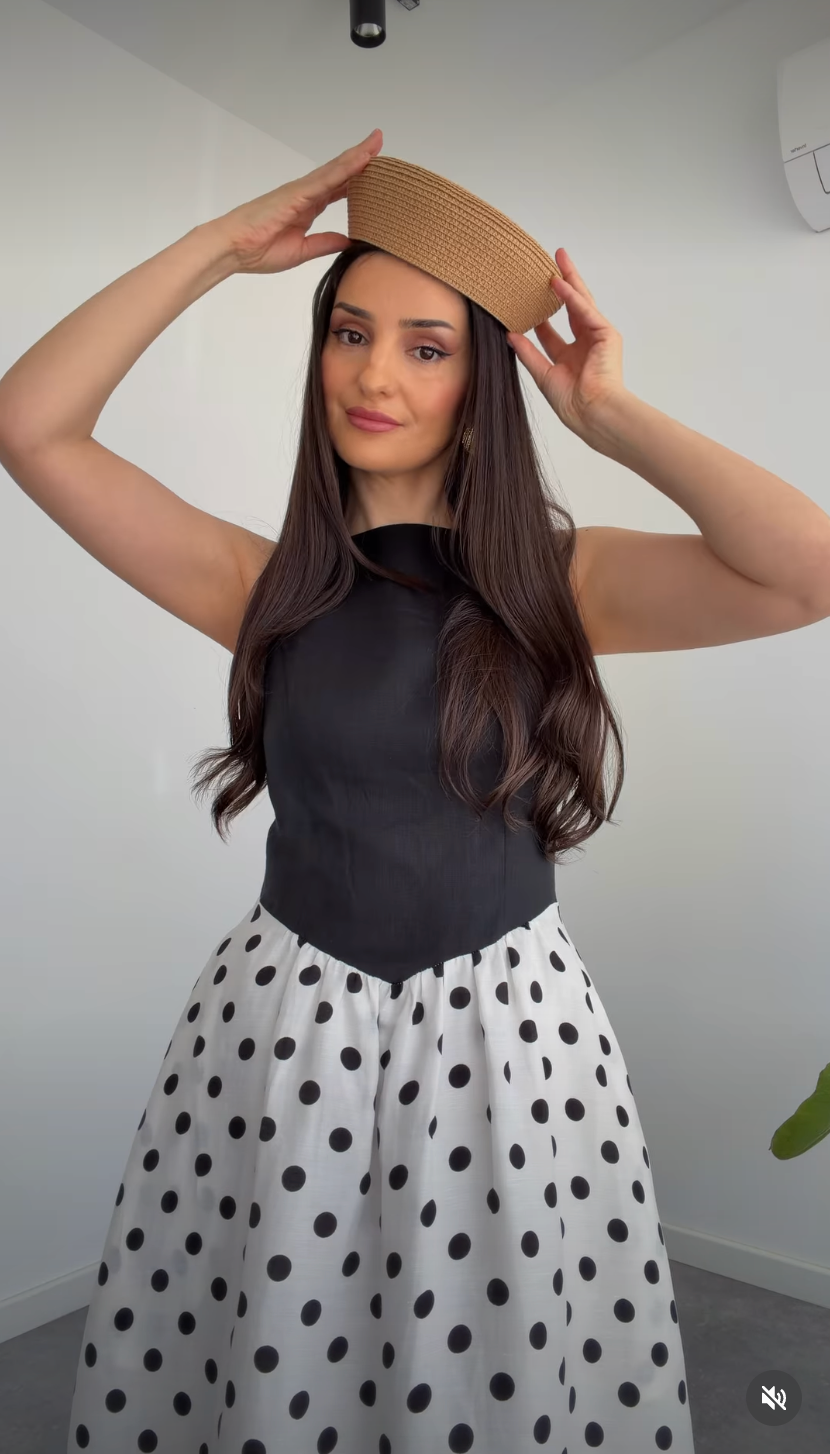 Midnight Polka Belle Dress