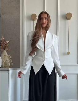 Sculpted Statement Blazer