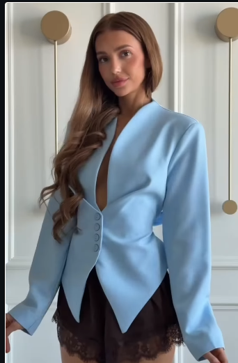 Sculpted Statement Blazer