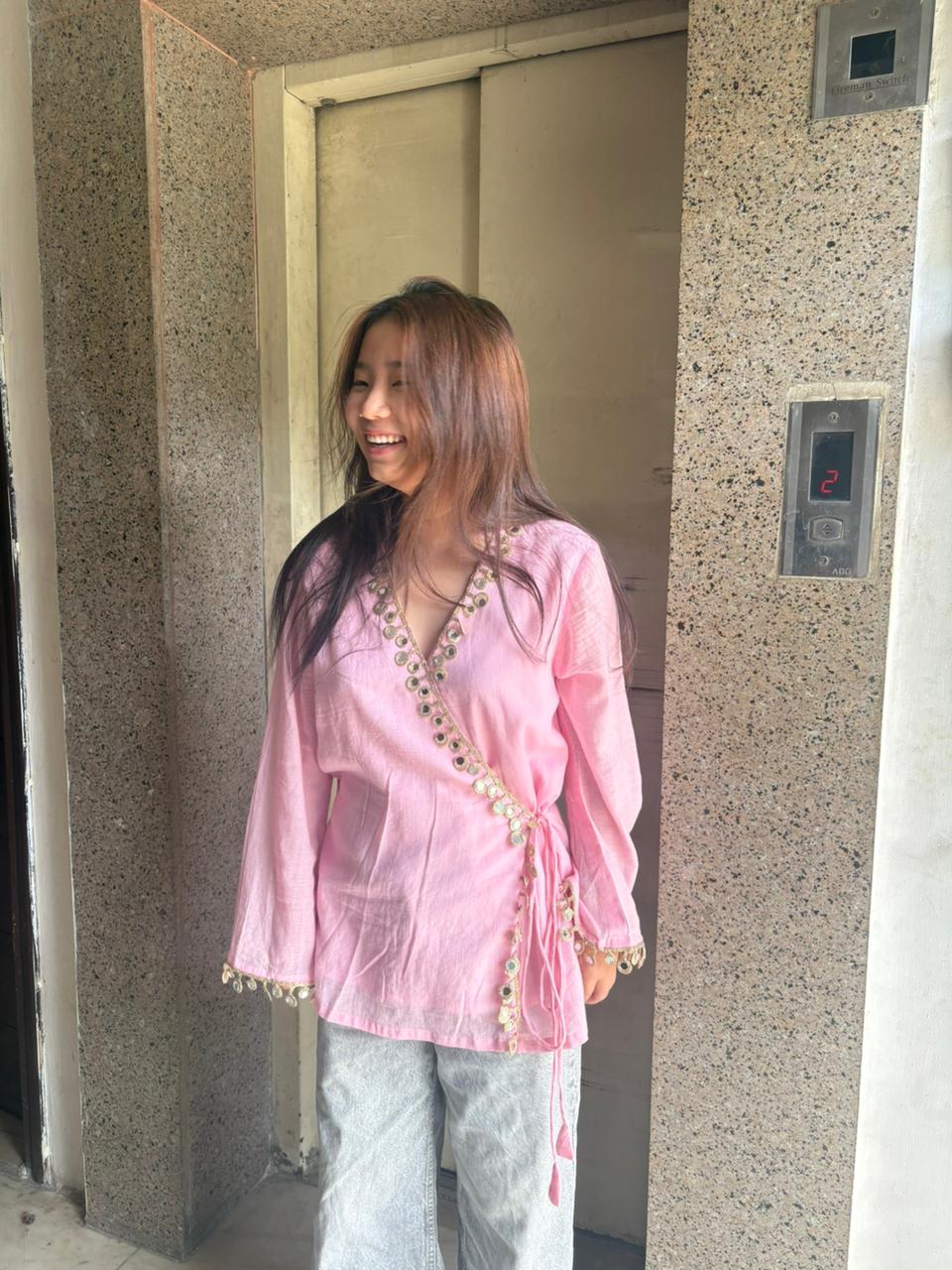 Gulnaar Angrakha Kurti