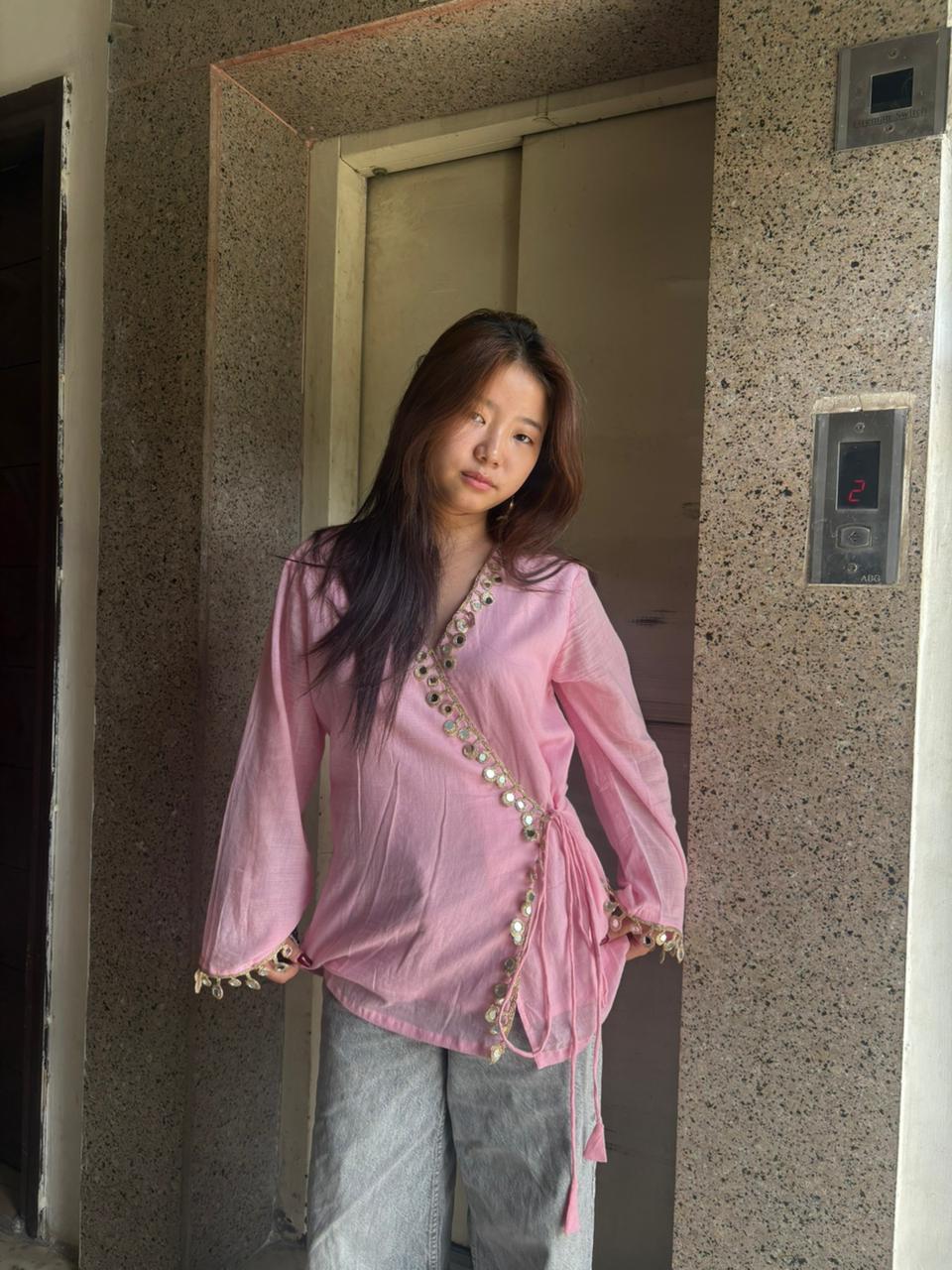 Gulnaar Angrakha Kurti