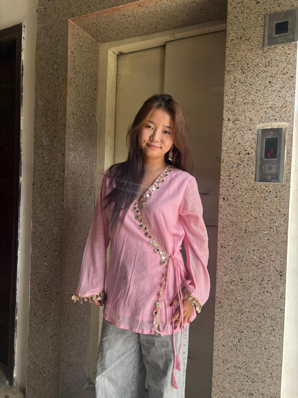 Gulnaar Angrakha Kurti
