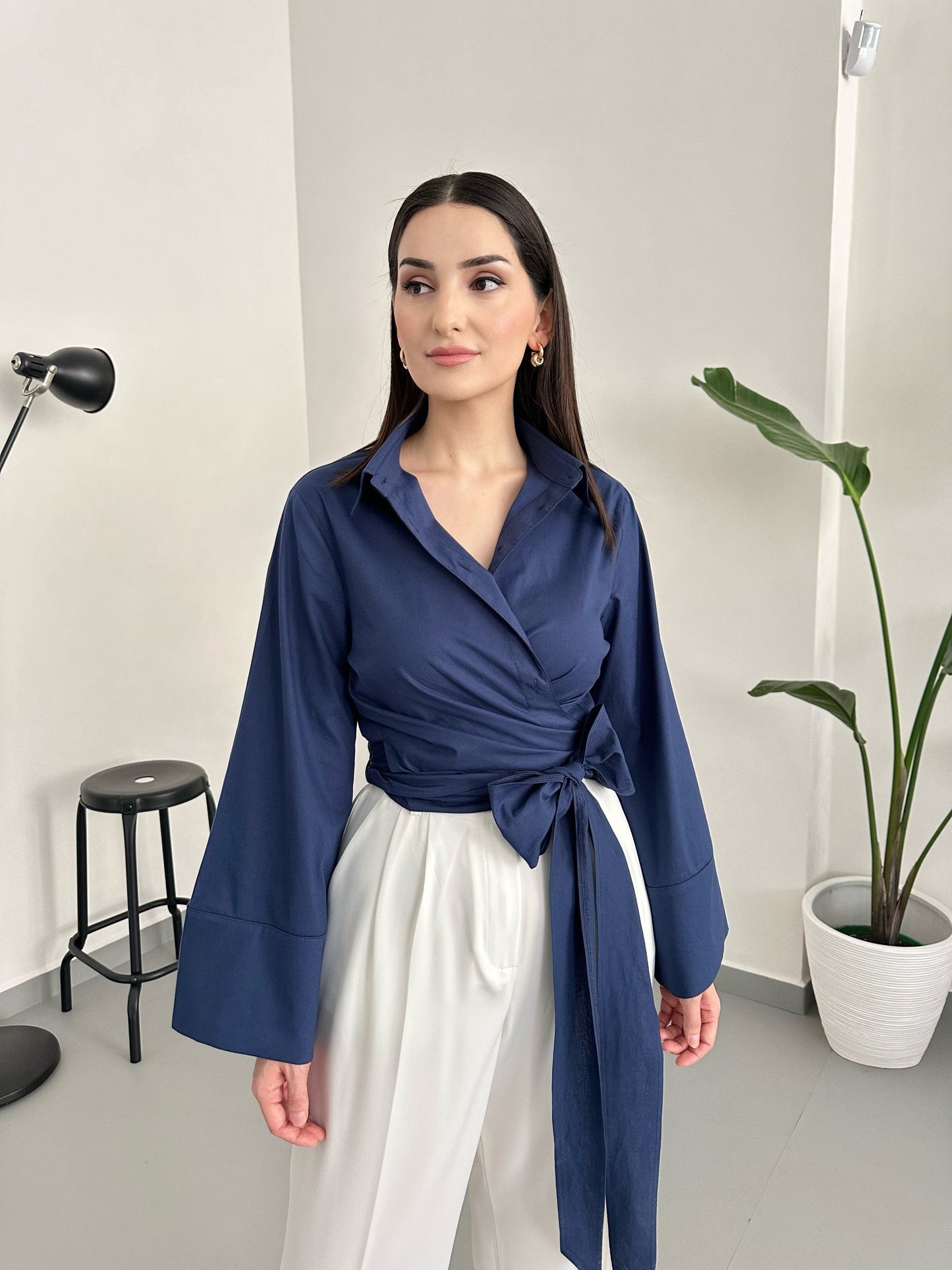 Velora Wrap Tie Shirt
