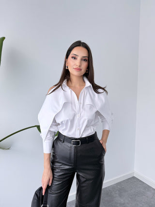 Window Detailed Shoulders Shirt