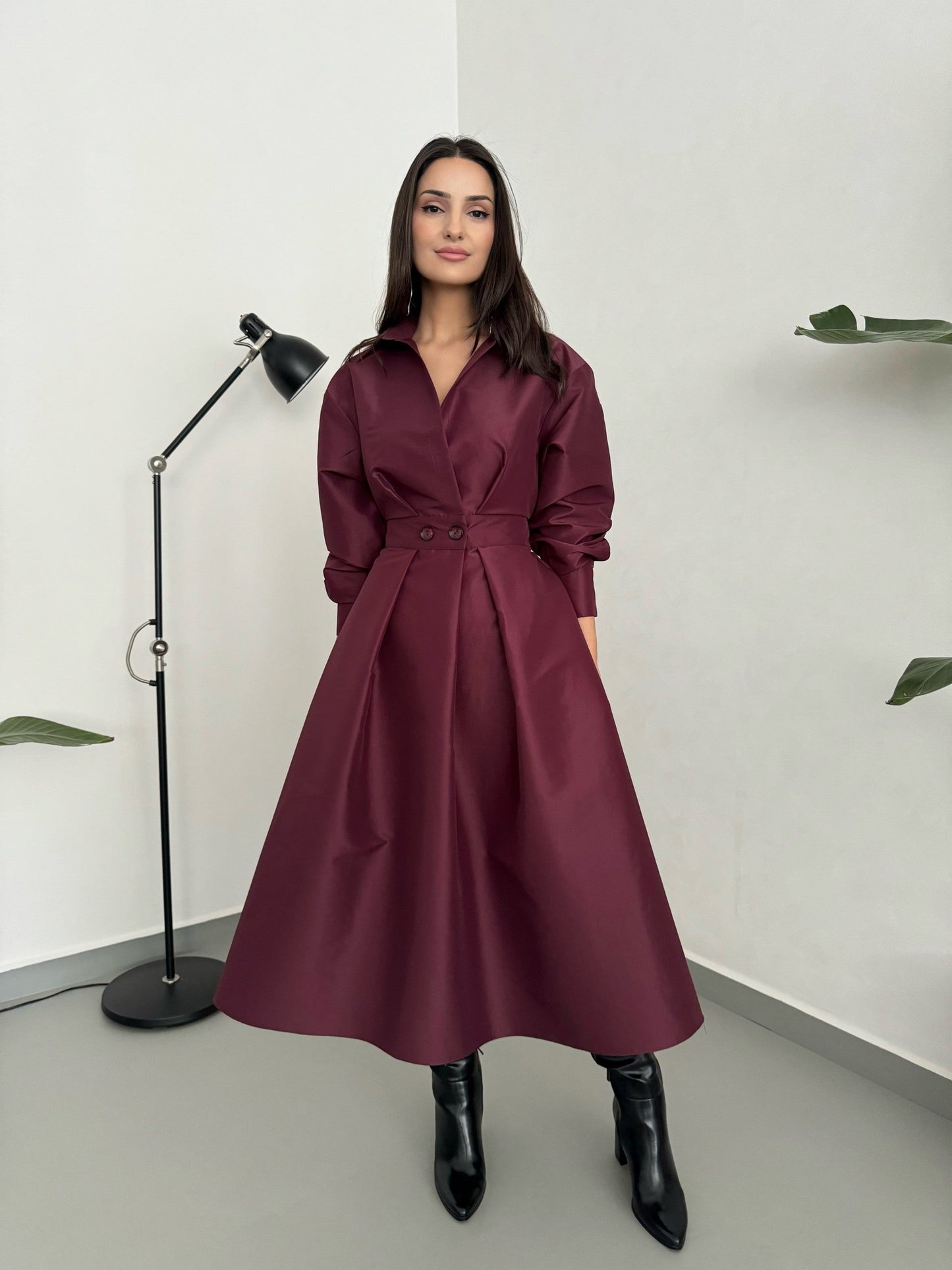 Merlot Midi Dress